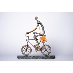 Paweł Erazmus, Radfahrer (Bronze, Höhe 32 cm)