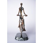 Paweł Erazmus, Radfahrer (Bronze, Höhe 32 cm)