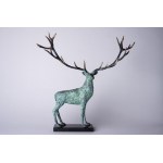 Joanna Zakrzewska, Deer (Bronze, height 53 cm, Edition: 6/8)
