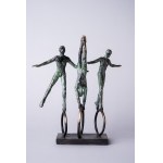 Joanna Zakrzewska, Acrobats - Three (Bronze, height 28 cm, Edition: 6/8).