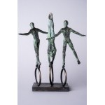 Joanna Zakrzewska, Acrobats - Three (Bronze, height 28 cm, Edition: 6/8).