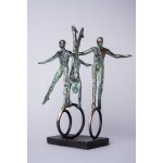 Joanna Zakrzewska, Akrobati - traja (bronz, v. 28 cm, vydanie: 6/8)