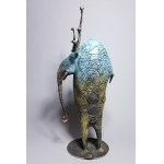 D.Z., Elefanten-Motiv (Bronze, Höhe 56 cm)