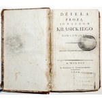 Krasicki I., [PAN PODSTOLI] DZIEŁA PROZĄ, t.IV, Wilno 1819