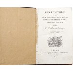 Massalski E.T., PAN PODSTOLIC, Wilno 1831