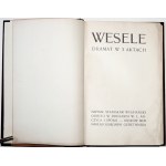 Wyspiański S., WESELE 1908 [okładka broszurowa] [oprawa artystyczna]