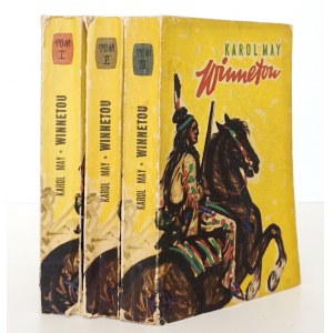 May K., WINNETOU t.1-3 [wyd. 1 powojenne] [Rozwadowski] ilustracje