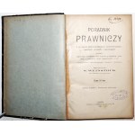 Weinstock S., PORADNIK PRAWNICZY, 1904