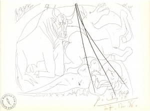 Pablo Picasso (1881-1973), Europa i Zeus, 1956