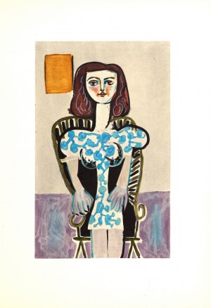 Pablo Picasso (1881-1973), Niebieska sukienka
