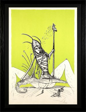 Salvador Dalí (1904-1989), Z barwnego cyklu: Zabawne sny Pantagruela, 1973