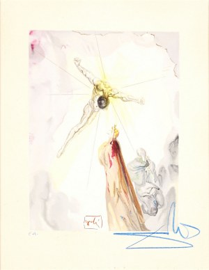 Salvador Dalí (1904-1989), Objawienie, Raj, Pieśń XIV, z cyklu: Dante, Boska Komedia