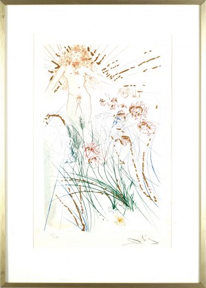 Salvador Dalí (1904-1989), Oblubieniec wśród lilii, z cyklu: Pieśń nad pieśniami, 1971