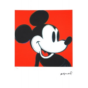 Andy Warhol (1928-1987), Myszka Miki na czerwonym tle