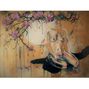 Aleksandra Wiśniewska, MAGNOLIA 100 x 130 cm.