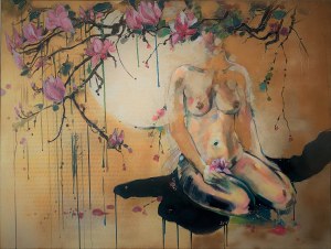 Aleksandra Wiśniewska, MAGNOLIA 100 x 130 cm.