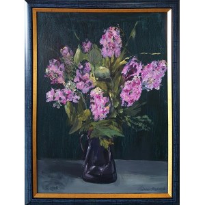Helena Baborska (ur. 1942), Elegancja - kwiaty w wazonie, 2019