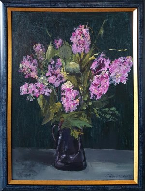 Helena Baborska (ur. 1942), Elegancja - kwiaty w wazonie, 2019