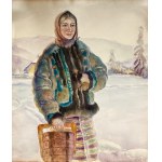 Wladyslaw Jarocki(1879-1965), Young Hutsul Woman