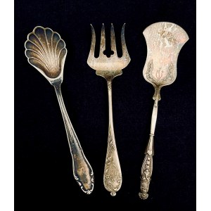 Set of silver cutlery- 3 pieces, 71 g