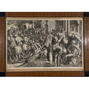 Gulio Di Antonio Bonasone(1498-1580),Wprowadzenie konia do Troi