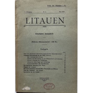 LITAUEN. 1916 No. 1