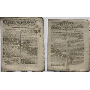 GAZETA WARSZAWSKA rok 1809 č. 25