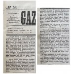 WARSAW GAZETTE year 1863 POST. BREAKING NEWS