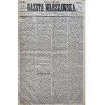 WARSAW GAZETTE year 1863 POST. BREAKING NEWS