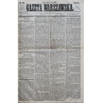 WARSAW GAZETTE year 1863 POST. BREAKING NEWS