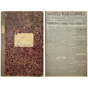 GAZETA WARSZAWSKA Rok 1922 1. čtvrtletí