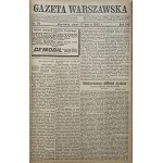 GAZETA WARSZAWSKA Jahr 1922 1. Quartal