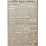 GAZETA WARSZAWSKA Jahr 1922 Q3
