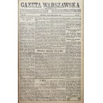 GAZETA WARSZAWSKA rok 1922 III kwartał