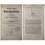 BIBLIOTHEK WARSCHAU Jahr 1841 Band I