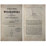 WARSAW LIBRARY year 1841 volume I