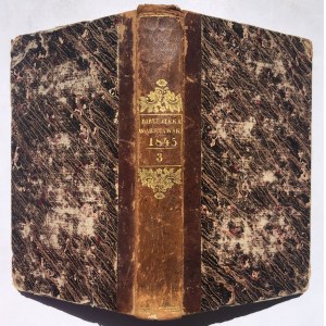 VARŠAVSKÁ KNIŽNICA Rok 1845 Zväzok III