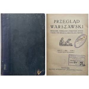 VARŠAVSKÝ PŘEHLED 1925