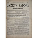 GAZETA SĄDOWA WARSZAWSKA Jahr 1877