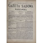 GAZETA SĄDOWA WARSZAWSKA Jahr 1877