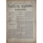 GAZETA SĄDOWA WARSZAWSKA Jahr 1877