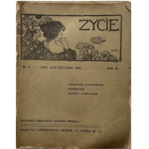 ŻYCIE 1900 nr 1 LITOGRAFIA STANISŁAWSKIEGO