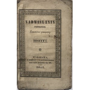 NADWIŚLANIN. SPOMIENKA NA SVETOVÚ LITERATÚRU. 1841