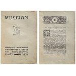 MUSEION 1911 (LITERATUR - KUNST)