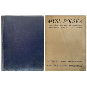MYŚL POLSKA 1915 - TRZY PIERWODRUKI NORWIDA