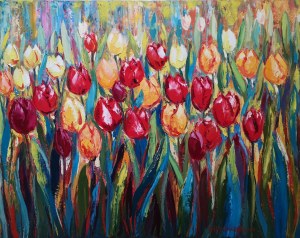Anita Domeracka, Czerwone Tulipany, 2021