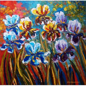 Anita Domeracka, Dancing Irises, 2021