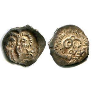 Russia Pronsk Denga Tamga with Ribbed Curls 1400 - 1407 R-4