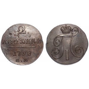 Russia 2 Kopeks 1798 /7 EM