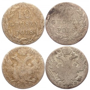 Russia - Poland 2 x 10 Groszy 1820 - 1823 R1